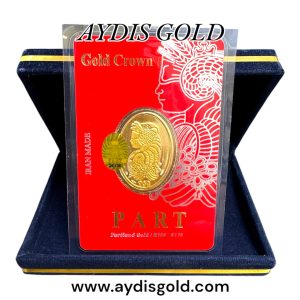 پلاک طلا(500 سوت - 0.500 گرم طلای١٨ عیار) مدل ونوس گلدکرون
