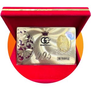 شمش طلا(500سوت-0.500گرم طلای24عیار) مدل ونوس گلد کرون
