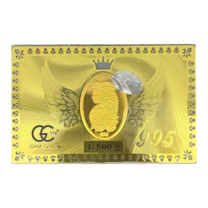 شمش طلا(1/5گرم-1.500گرم طلای24عیار) مدل ونوس گلد کرون