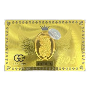 شمش طلا(1گرم-1.000گرم طلای24عیار) مدل ونوس گلد کرون