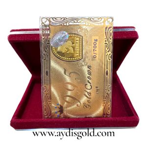 شمش طلا(700سوت- 0.700گرم طلای24عیار) مدل هخامنشیان گلد کرون
